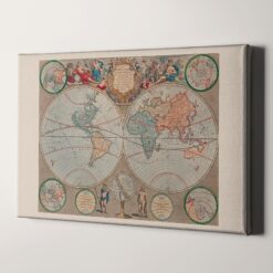 A New Map of the World (1720) by John Senex