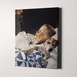 A Boy And His Dog by Norman Rockwell