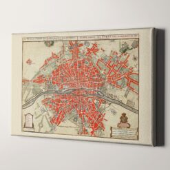 Plattegrond van Parijs (ca. 1721�C1774) by Guillaume Delisle