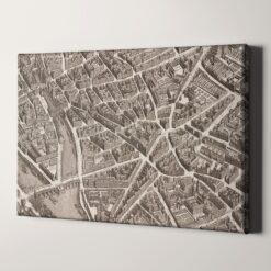 Turgot Map of Paris as it Appeared in 1734�C1736.