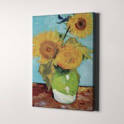 Vase with Three Sunflowers (1888) by Van Gogh