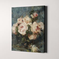 Still Life With Roses In A Glass Vase